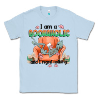 Dusty Blue bookaholic Classic Tee - MaliasSmallBusiness
