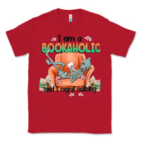 Red bookaholic Classic Tee - MaliasSmallBusiness