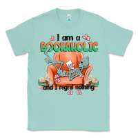Seafoam bookaholic Classic Tee - MaliasSmallBusiness