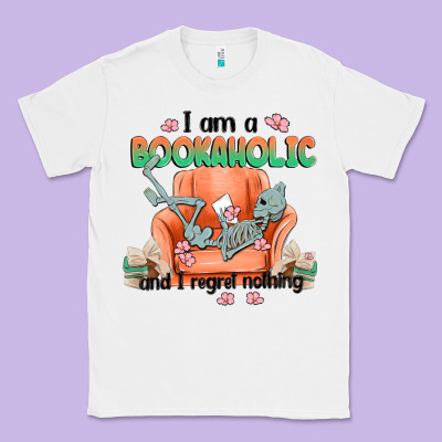 Bookaholic Classic Tee Designed By Maliassmallbusiness