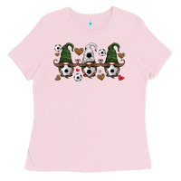 Bubblegum Pink soccer gnome Ladies Tee - HRA Design Shop
