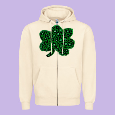 Shamrock St Patrick Zipper Hoodie Designed By Bettercallsaul