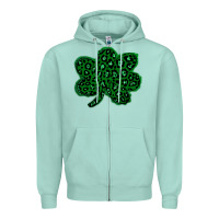 Seafoam shamrock st patrick Zipper Hoodie - Bettercallsaul