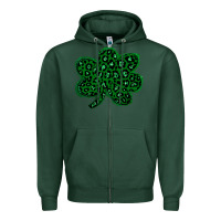 Sports Green shamrock st patrick Zipper Hoodie - Bettercallsaul