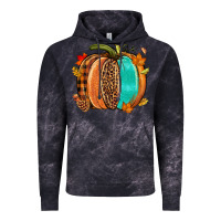 Cloud Black Fall leopard pumpkin Vintage Hoodie - NancyCooperArtShop