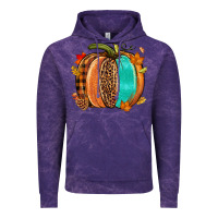 Cloud Purple Fall leopard pumpkin Vintage Hoodie - NancyCooperArtShop