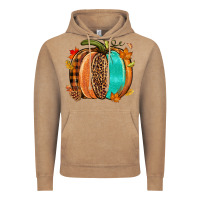 Vintage Coffee Fall leopard pumpkin Vintage Hoodie - NancyCooperArtShop