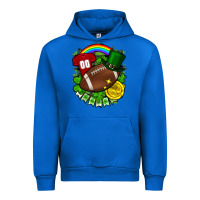 Cobalt St. Patrick's Day American Football Urban Hoodie - FaDigitalArtStudio