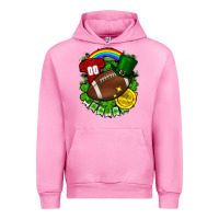 Fuchsia Pink St. Patrick's Day American Football Urban Hoodie - FaDigitalArtStudio