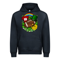 Navy St. Patrick's Day American Football Urban Hoodie - FaDigitalArtStudio