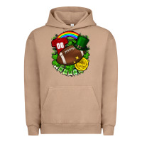 Pigment Burro St. Patrick's Day American Football Urban Hoodie - FaDigitalArtStudio