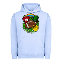 Pigment Grape Ice St. Patrick's Day American Football Urban Hoodie - FaDigitalArtStudio