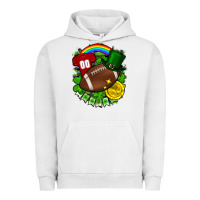 Pigment Lunar Rock St. Patrick's Day American Football Urban Hoodie - FaDigitalArtStudio
