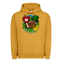 Pigment Peanut Butter St. Patrick's Day American Football Urban Hoodie - FaDigitalArtStudio