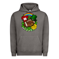 Pigment Tornado St. Patrick's Day American Football Urban Hoodie - FaDigitalArtStudio