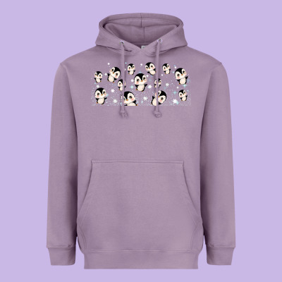 Cute Penguin Heavyweight Hoodie Designed By Tumblerdesignbyshophia