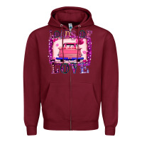 Burgundy Loads Of Love Zipper Hoodie - Bettercallsaul