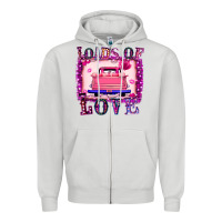 Dove Grey Loads Of Love Zipper Hoodie - Bettercallsaul
