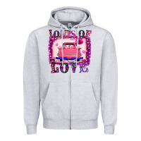 Heather Grey Loads Of Love Zipper Hoodie - Bettercallsaul