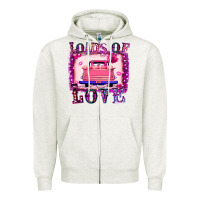Oatmeal Heather Loads Of Love Zipper Hoodie - Bettercallsaul