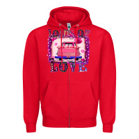 Red Loads Of Love Zipper Hoodie - Bettercallsaul