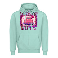 Seafoam Loads Of Love Zipper Hoodie - Bettercallsaul