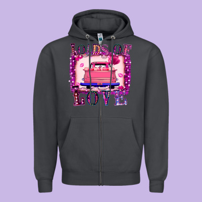 Loads Of Love Zipper Hoodie Designed By Bettercallsaul