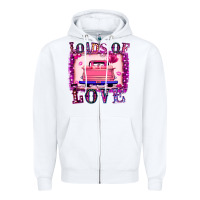 White Loads Of Love Zipper Hoodie - Bettercallsaul