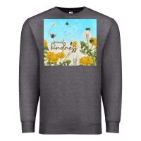Charcoal Heather spread kindness with dandelions Premium Sweatshirt - TumblerDesignByShophia