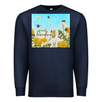 Navy spread kindness with dandelions Premium Sweatshirt - TumblerDesignByShophia