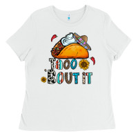White taco bout it Ladies Tee - CowhideDigitalArt