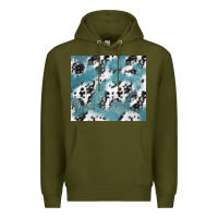 Army Green teal glitter and cowhide Premium Hoodie - TumblerDesignByShophia