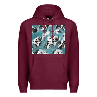 Burgundy teal glitter and cowhide Premium Hoodie - TumblerDesignByShophia