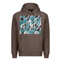 Coffee teal glitter and cowhide Premium Hoodie - TumblerDesignByShophia