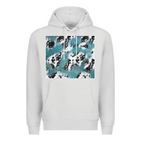 Dove Grey teal glitter and cowhide Premium Hoodie - TumblerDesignByShophia