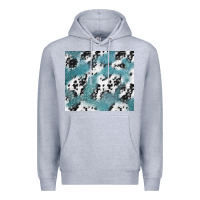 Heather Grey teal glitter and cowhide Premium Hoodie - TumblerDesignByShophia