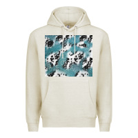 Oatmeal Heather teal glitter and cowhide Premium Hoodie - TumblerDesignByShophia