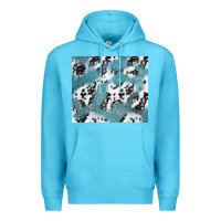 Ocean Blue teal glitter and cowhide Premium Hoodie - TumblerDesignByShophia