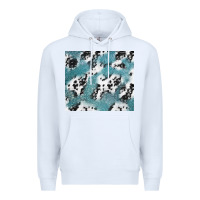White teal glitter and cowhide Premium Hoodie - TumblerDesignByShophia