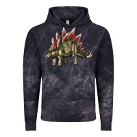 Cloud Black Stegosaurus Vintage Hoodie - LillyAllenDesigns