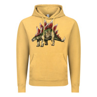 Vintage Mustard Stegosaurus Vintage Hoodie - LillyAllenDesigns