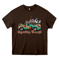 Chocolate Brown respiratory therapist truck Heavy Core Tee - RacoonDesign