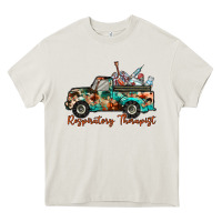 Cream respiratory therapist truck Heavy Core Tee - RacoonDesign