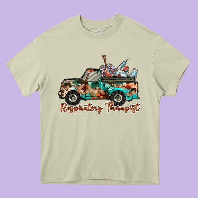 Respiratory Therapist Truck Heavy Core Tee Designed By Racoondesign