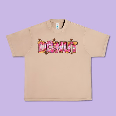 Donut With Donut And Hearts Urban Heavy Tee Designed By Adodesignshop
