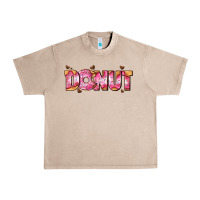 French Oak donut with donut and hearts Urban Heavy Tee - AdoDesignShop