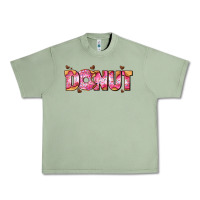 Oil Green donut with donut and hearts Urban Heavy Tee - AdoDesignShop