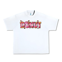 White donut with donut and hearts Urban Heavy Tee - AdoDesignShop