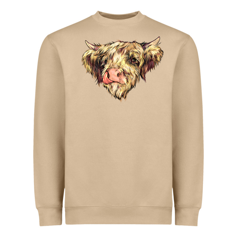 Scottish Cow Heavyweight Sweatshirt by NancyCooperArtShop | Teevron