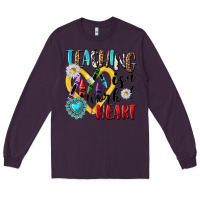 Plum teaching is a work of heart Long Sleeve Tee - NancyCooperArtShop
